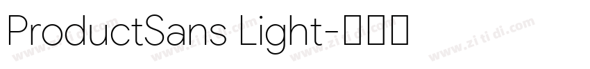 ProductSans Light字体转换